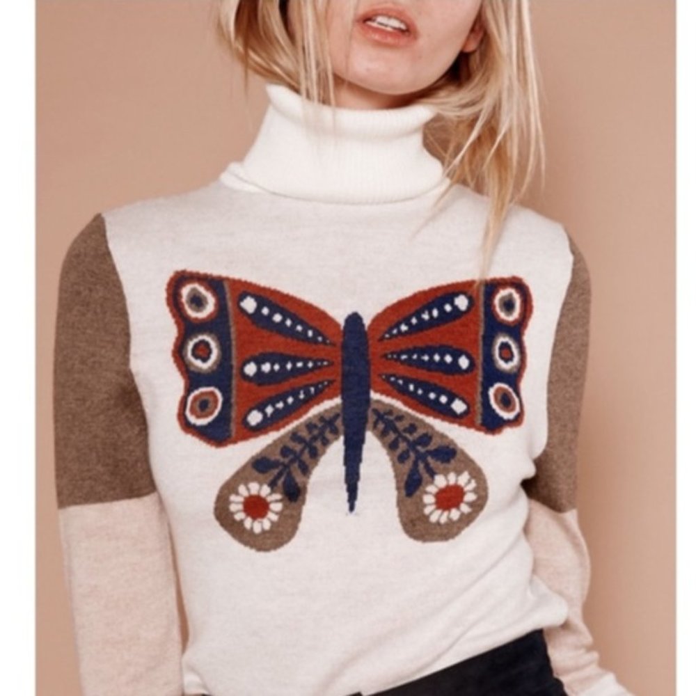 Mariposa turtleneck sweater Sugarhigh love stoned
